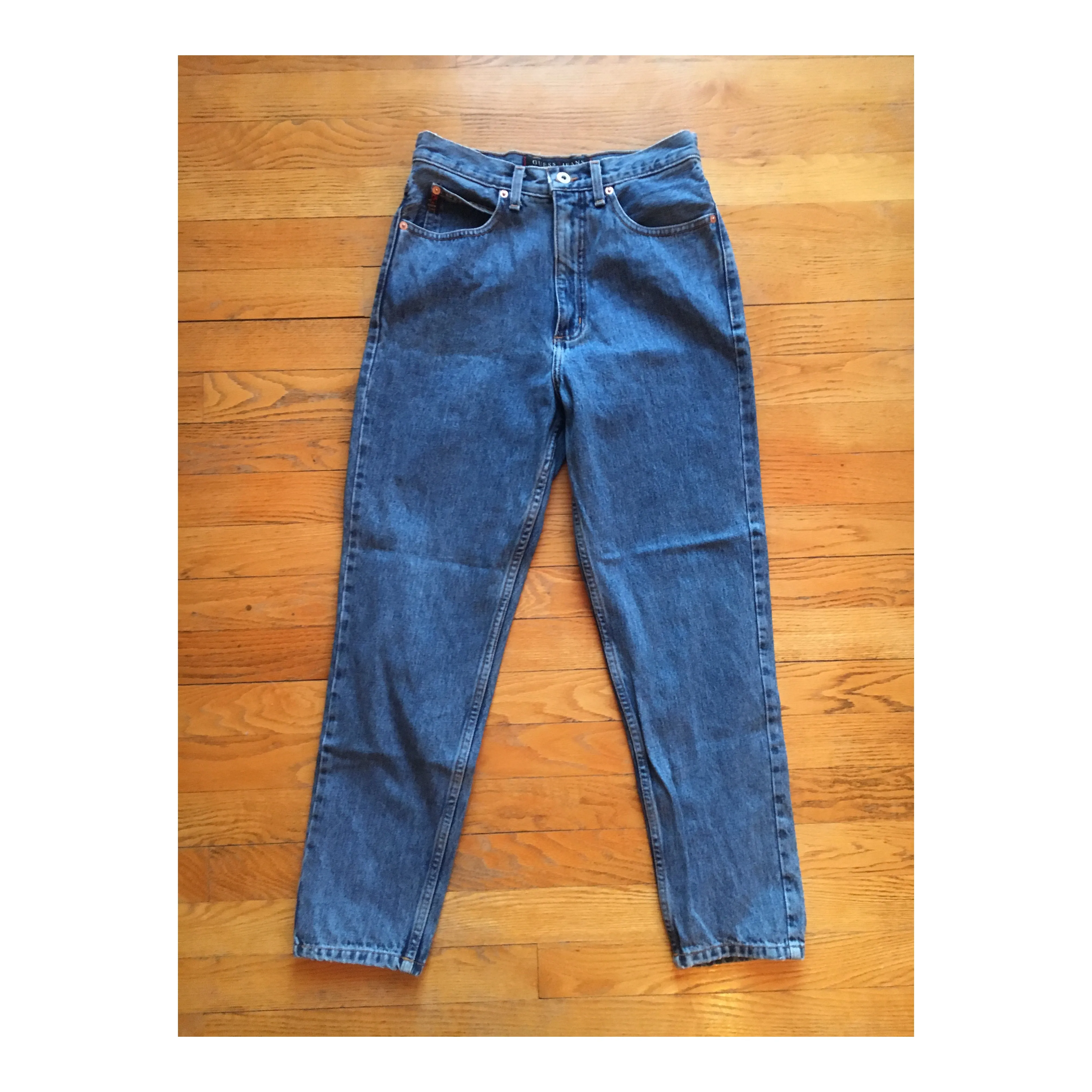 Vintage 90s Guess Medium Wash Straight Leg Jeans Size 10