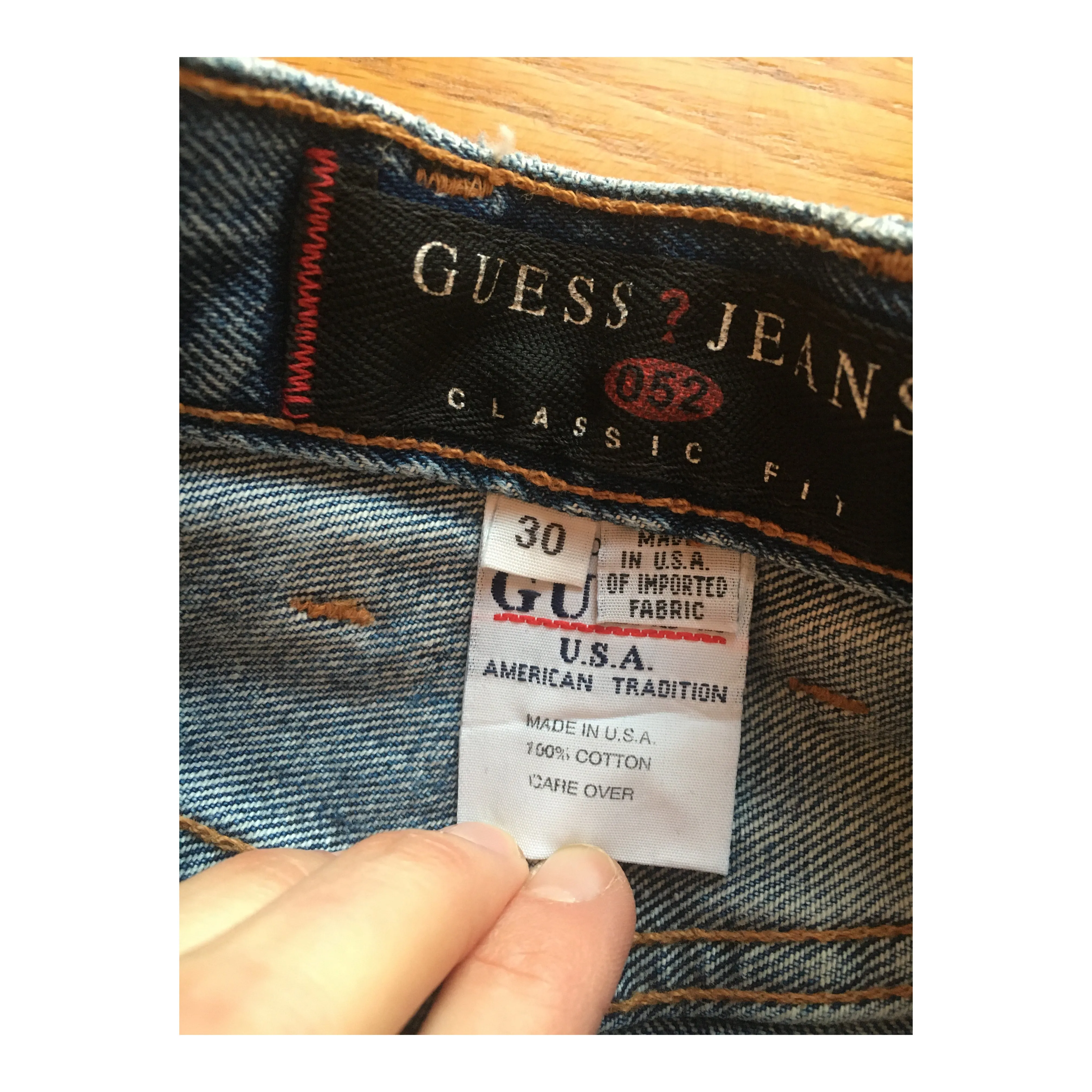 Vintage 90s Guess Medium Wash Straight Leg Jeans Size 10