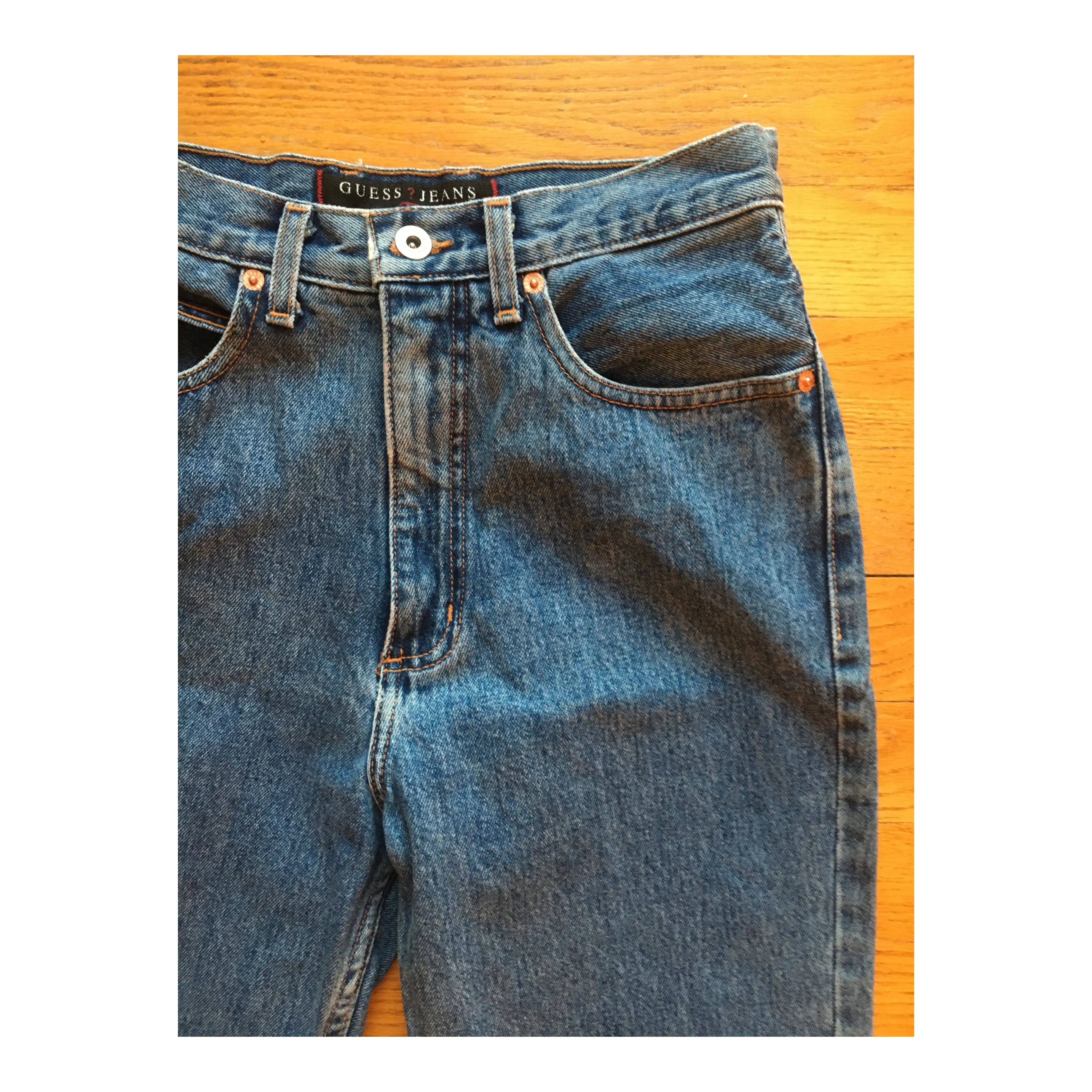 Vintage 90s Guess Medium Wash Straight Leg Jeans Size 10
