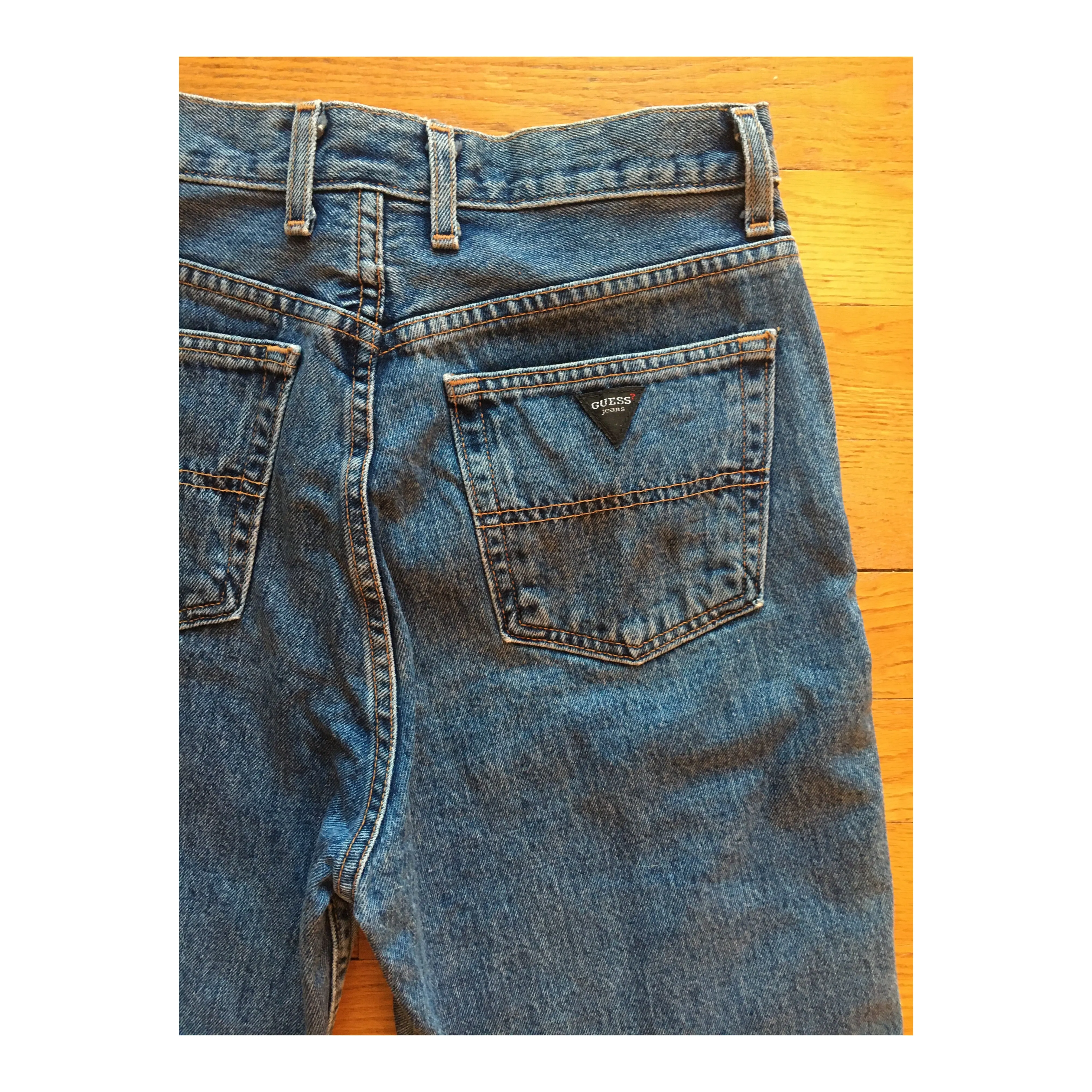 Vintage 90s Guess Medium Wash Straight Leg Jeans Size 10