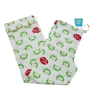 Vintage Paul Frank Pajama Pants, Lester the Frog, White, Medium
