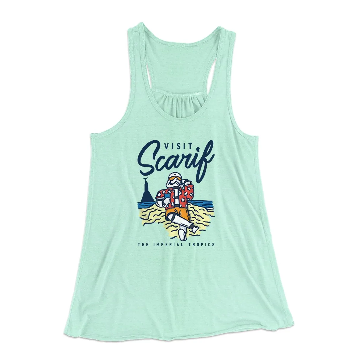 Visit Scarif Women's Flowey Tank Top
