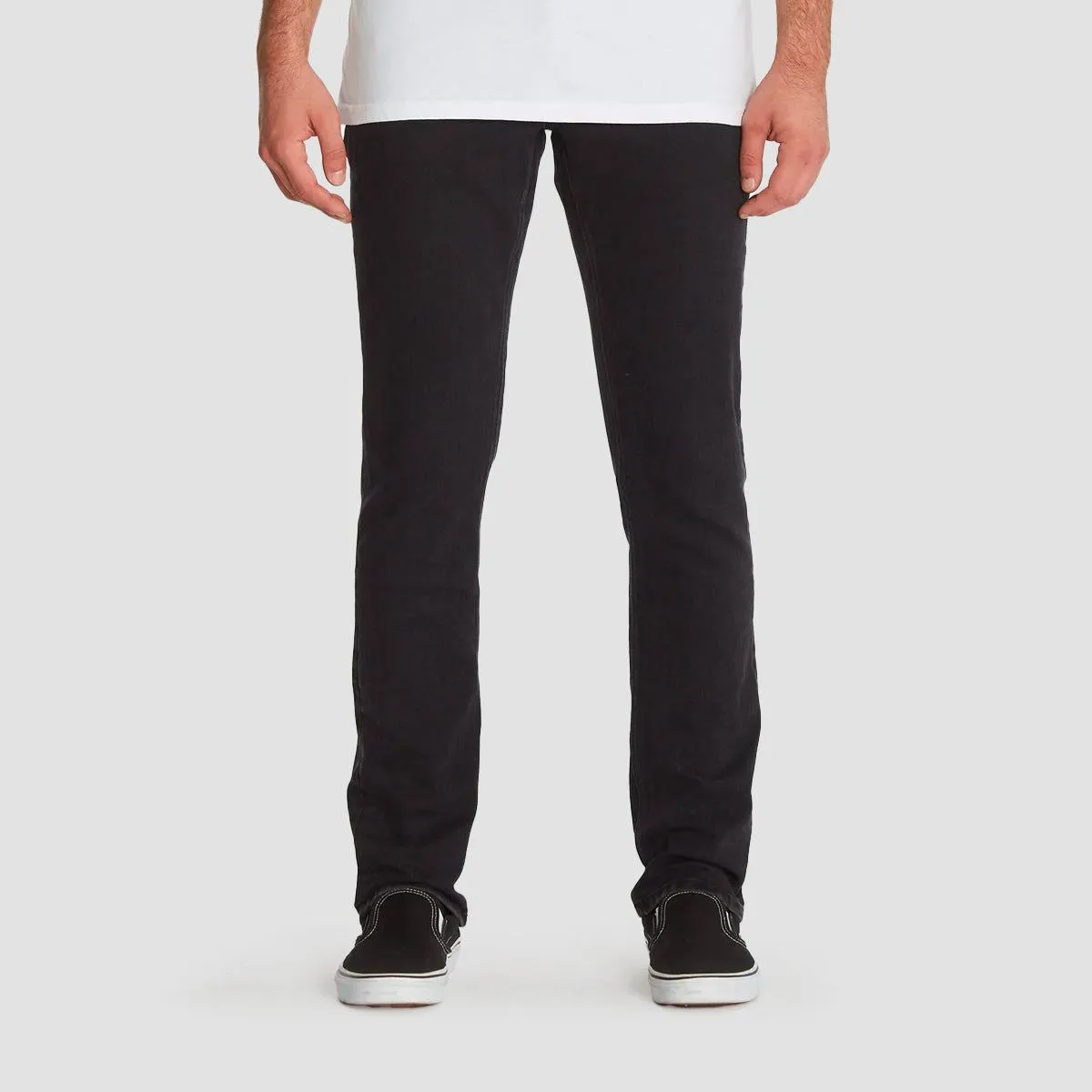 Volcom Vorta Slim Fit Jeans Black Out