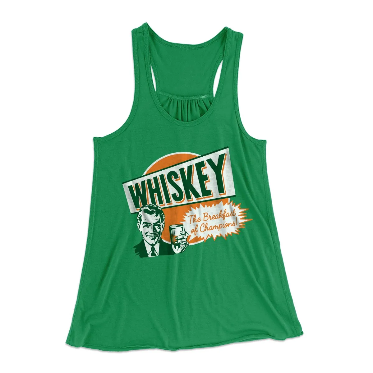 Whiskey - Breakfast of Champions Women's Flowey Tank Top