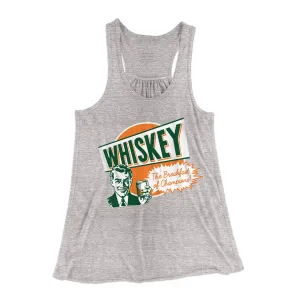 Whiskey - Breakfast of Champions Women's Flowey Tank Top