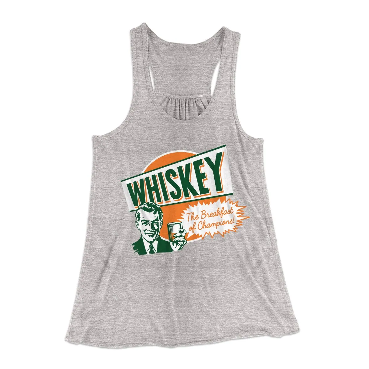 Whiskey - Breakfast of Champions Women's Flowey Tank Top