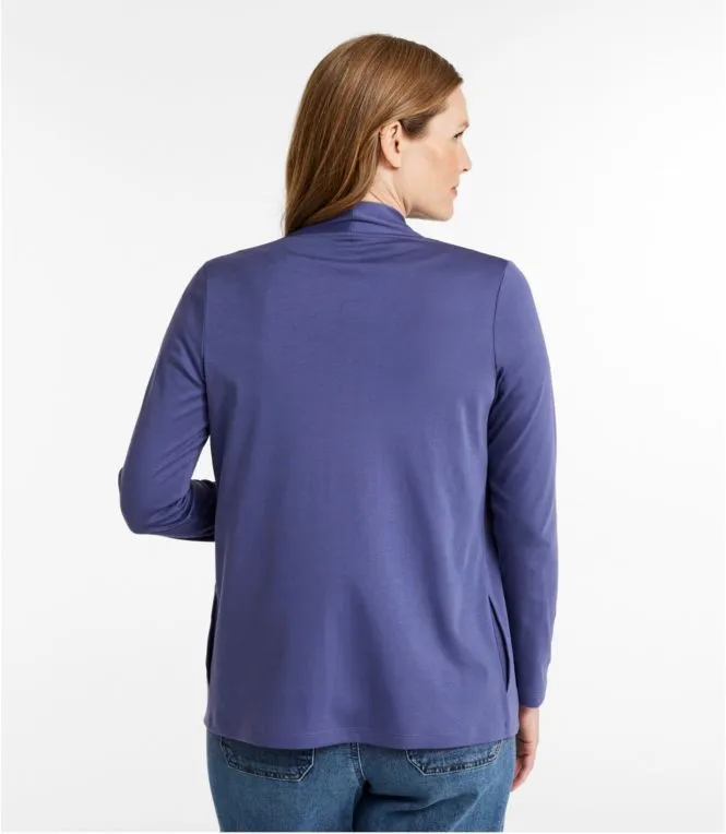 WOMEN'S PIMA OPEN CARDIGAN