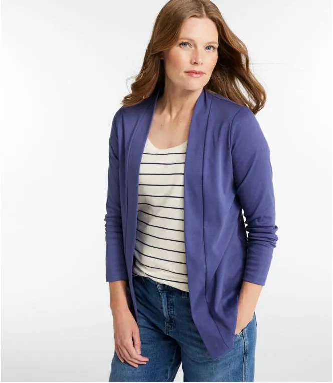 WOMEN'S PIMA OPEN CARDIGAN