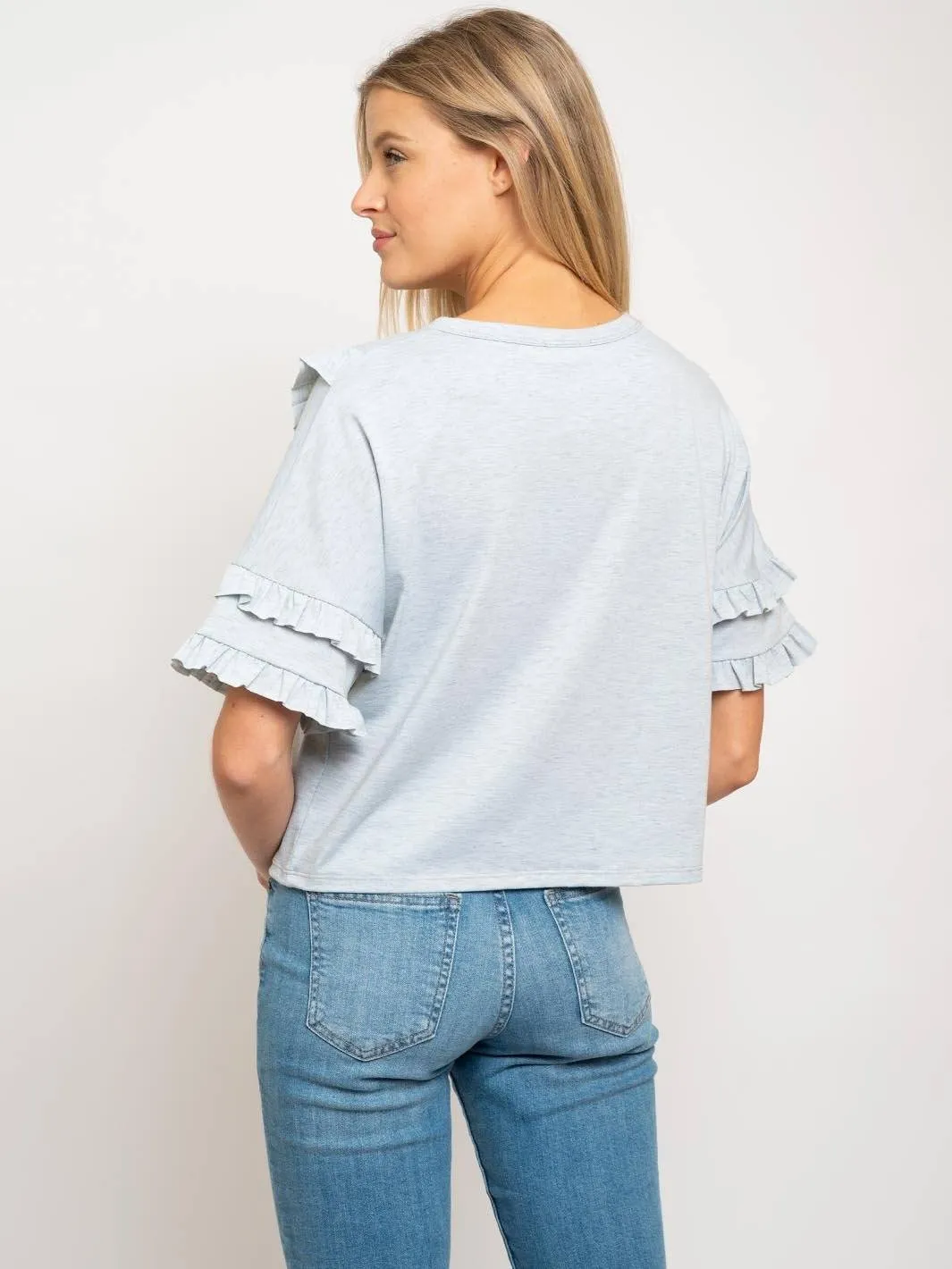 WOMEN'S RUFFLE TOP