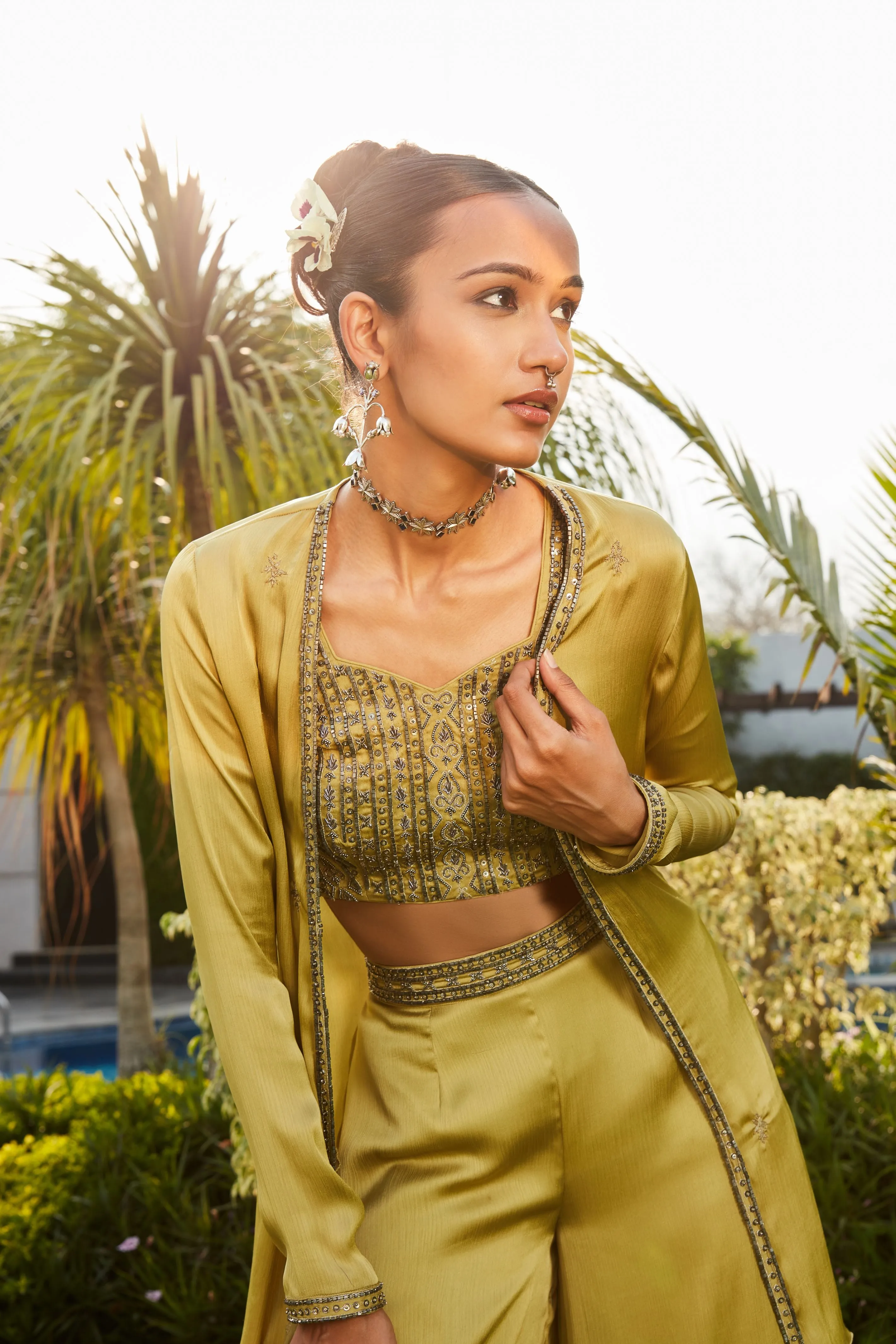 Yara Co-ord Top & Cape Set