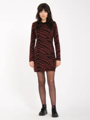 Zebra kleid - BITTER CHOCOLATE